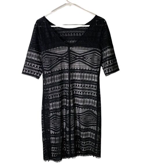 Muse Size 4 Black Lace‎ Dress - Picture 4 of 4